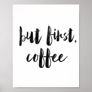Poster Mais le premier café