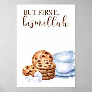 Poster mais premier bismillah café art imprimer ramadan v