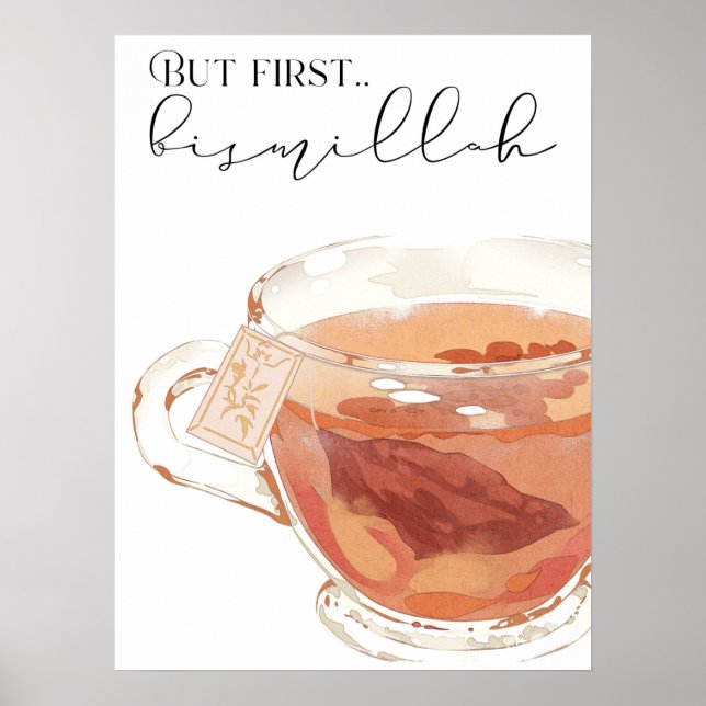 Poster Mais Première Bismillah Thé/Café Coupe Aïd Idée Ca (Devant)