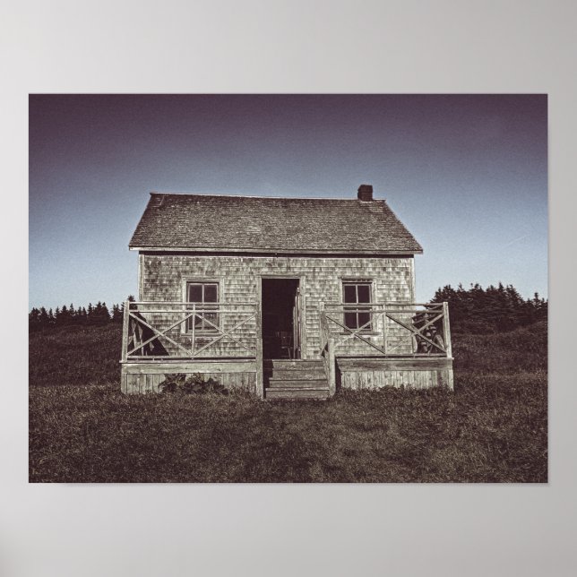 Poster Maison abandonnée sur l'île Bonaventure, Québec Ca (Devant)