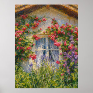Poster Maison aux Roses