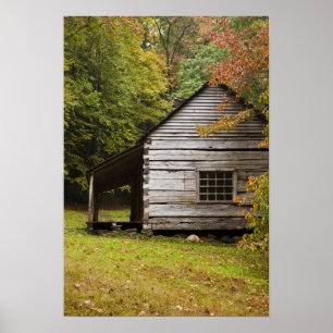 Poster Maison Bud Ogle, Parc national des Great Smoky Mou