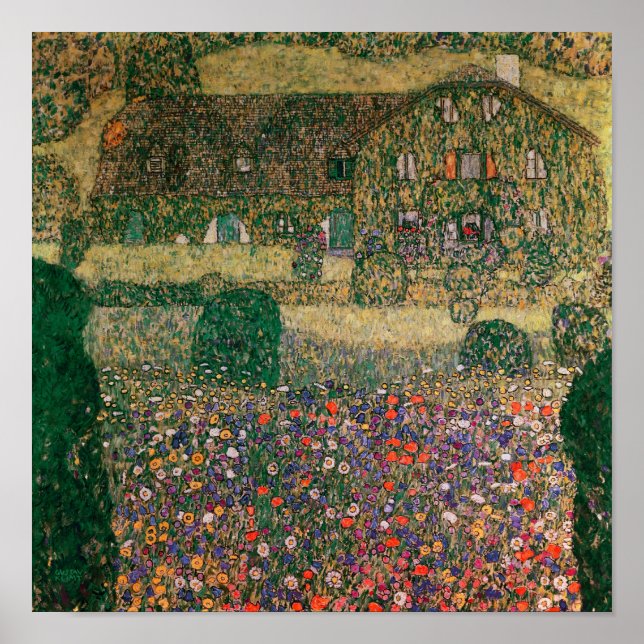 Poster Maison de campagne par l'Attersee, vers 1914 (Devant)