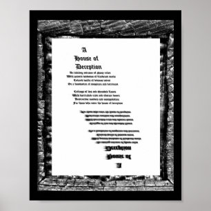 Poster Maison de la tromperie