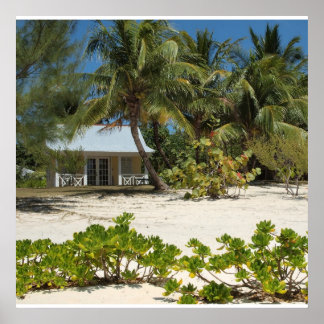 Poster Maison de plage des îles Caïmans