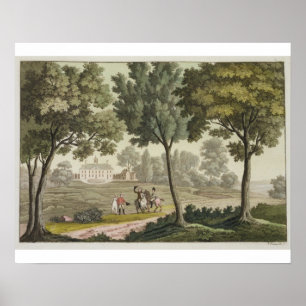 Poster Maison de Washington à Mount Vernon, de 'Le Costu
