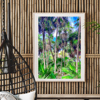 Maison Des Caraïbes Dans La Jungle Palmiers