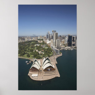 Poster Maison d'opéra de Sydney, jardins botaniques royau
