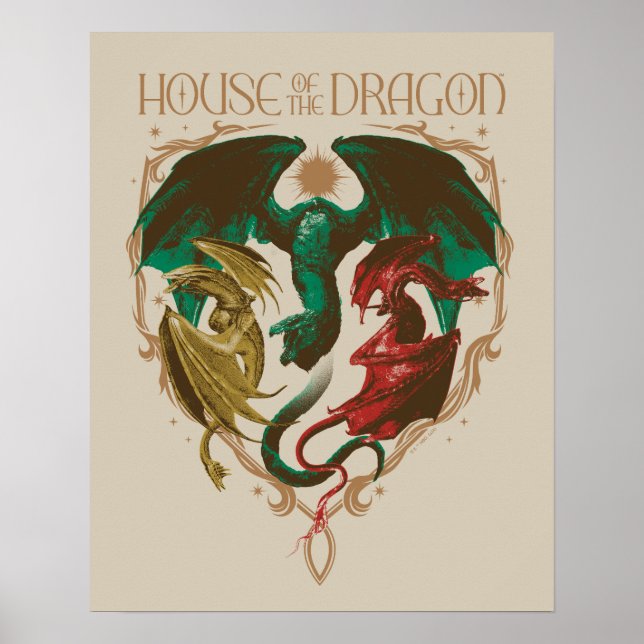 Poster Maison du Dragon | Bouclier dragon (Devant)