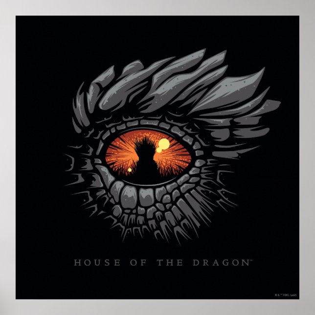 Poster MAISON DU DRAGON | Dragon's Eye Fer Throne (Devant)