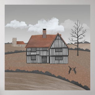 Poster Maison du lièvre