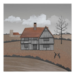 Poster Maison du lièvre