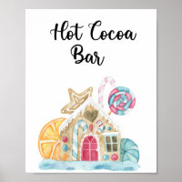 Maison en pain d'épices - Bar de cacao chaud