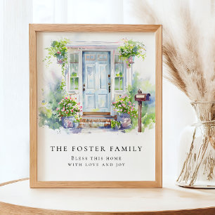 Poster Maison neuve moderne simple aquarelle