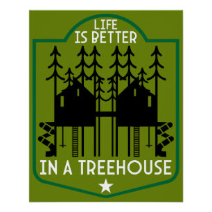 Poster Maison Treehouse
