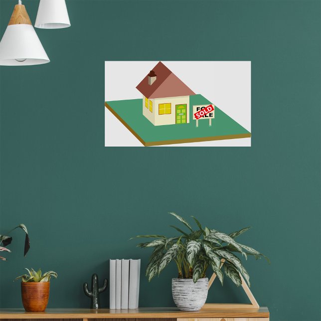 Poster Maison vendue (Créateur téléchargé)