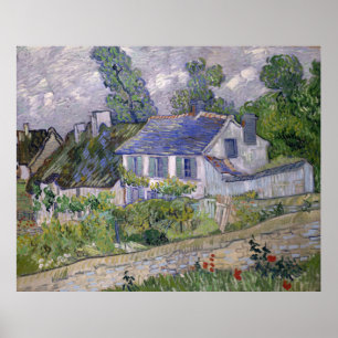 Poster Maisons à Auvers par Vincent Van Gogh