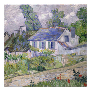 Poster Maisons à Auvers Vincent van Gogh