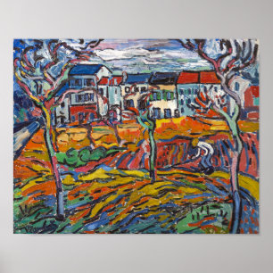 Poster Maisons à Chatou Maurice de Vlaminck