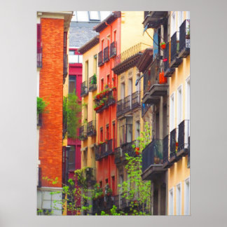 Poster Maisons à Madrid