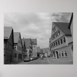 Poster Maisons Européennes de Style à Pan de Bois
