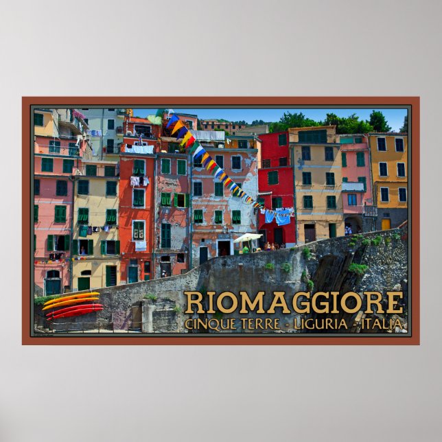 Poster Maisons Riomaggiore Waterfront (Devant)