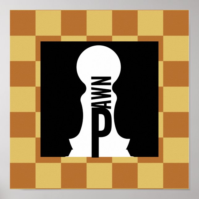 POSTER MAÎTRE CHESS ORIGINAL BY MASANSER (Devant)