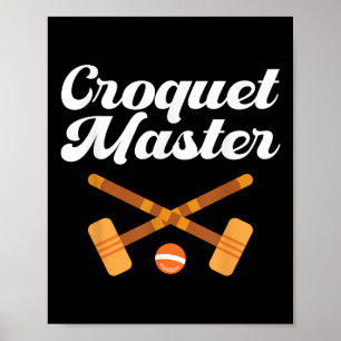 Poster Maître de croquet 