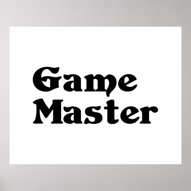 Poster Maître de jeu (Devant)
