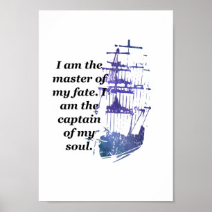 Poster Maître de ma citation de destin
