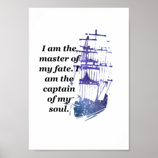 Poster Maître de ma citation de fin