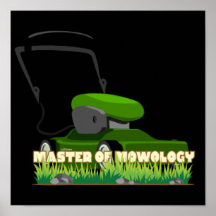 Poster MAÎTRE DE MOWOLOGIE drôle cadeau jardinage