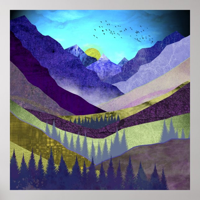 Poster Majesté des Montagnes pourpres (Devant)