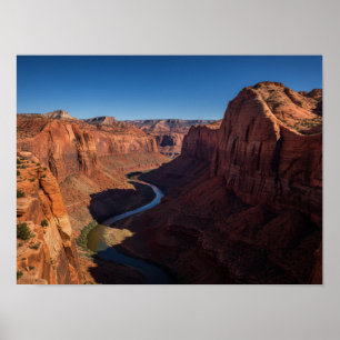 Poster Majesté du canyon : rivière sinueuse à travers les