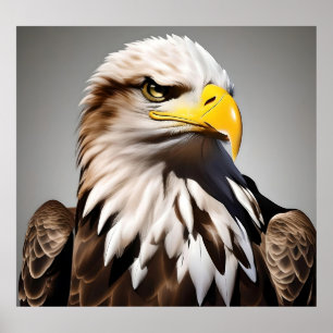 Poster Majesté en flammes : L'aigle en vol