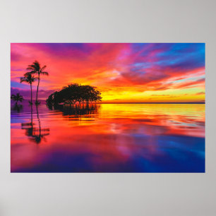 Poster Majestic Clouds & Reflection