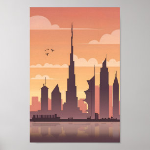 Poster Majestic Dubai City Élégance 4K Vues