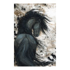 Majestic Friesian Black Stallion Horse par BiHrLe