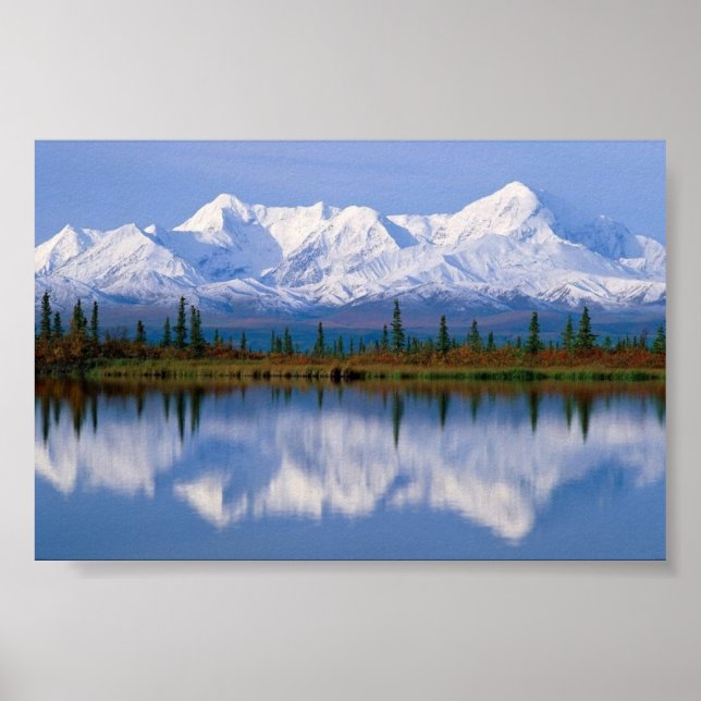 Poster Majestic Reflections, Alaska (Devant)