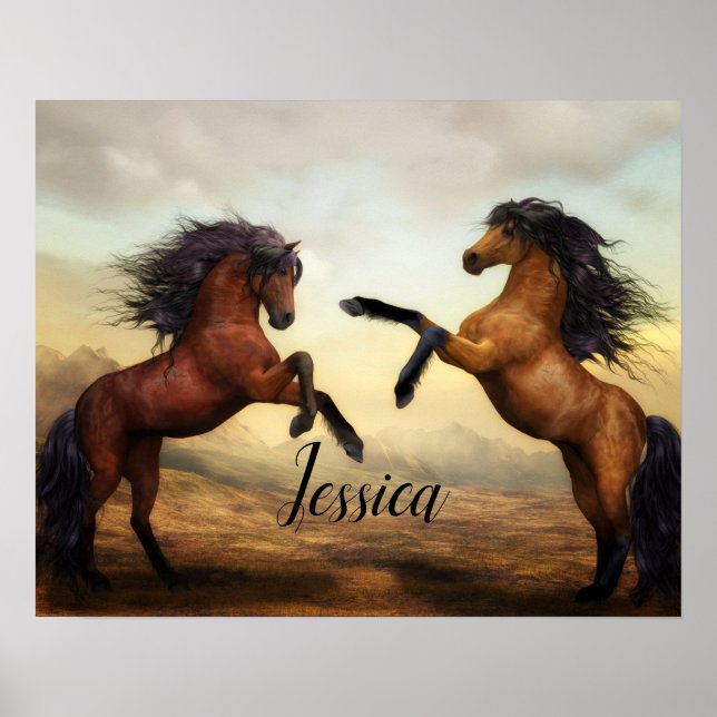 Poster Majestic Stallions (Devant)