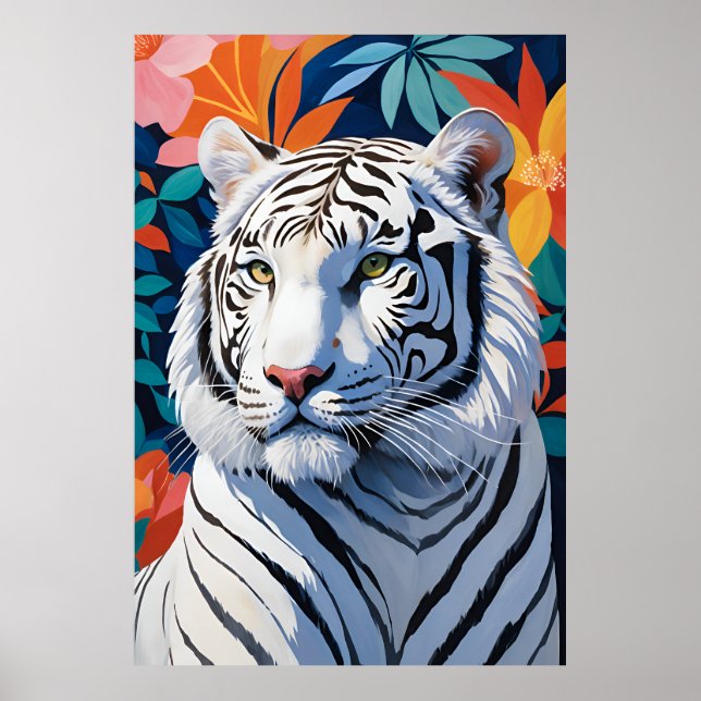 Poster Majestic White Tiger (Devant)