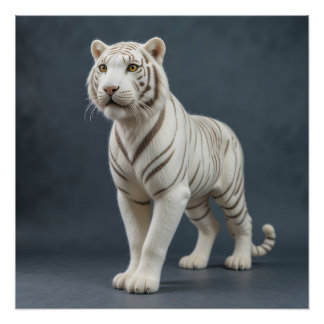 Poster Majestic White Tiger