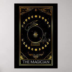 Poster Majeure Arcana La Magicienne Carte Tarot
