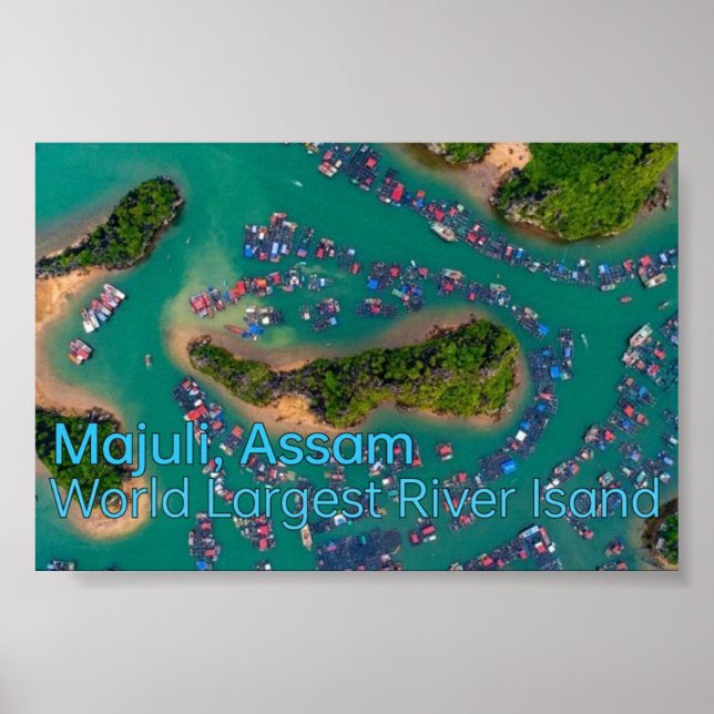 Poster Majuli : La plus grande île fluviale de l'Assam - (Devant)