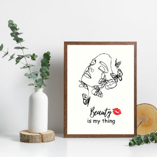 Poster Make Artist Wall Art, salon de beauté de beauté