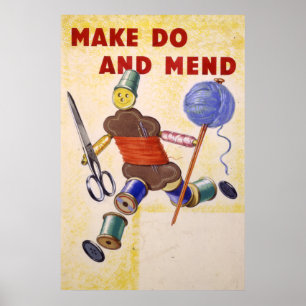 Poster Make font et réparent l'affiche, 1939-1945
