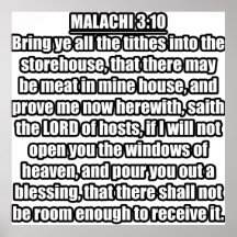 Malachi 3:10 KJV Bible Verse