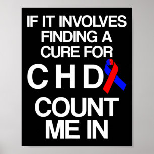 Poster Maladie cardiaque Survivor Chd Warrior