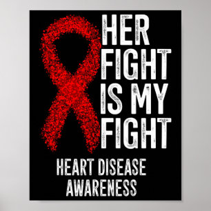 Poster Maladie cardiovasculaire Son combat est mon combat