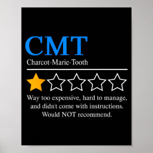 Poster Maladie de Charcot Marie Tooth Sensibilisation Cmt